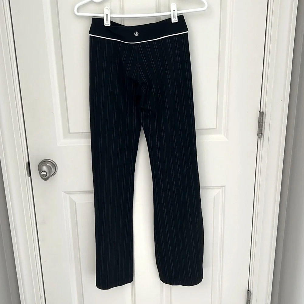 Lululemon pinstripe flared leggings - Picture 2 of 2